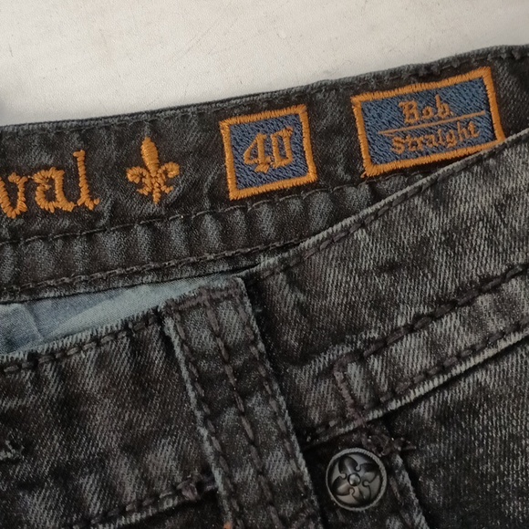 Rock Revival Black Relaxed Men Jeans - Picture 10 of 11